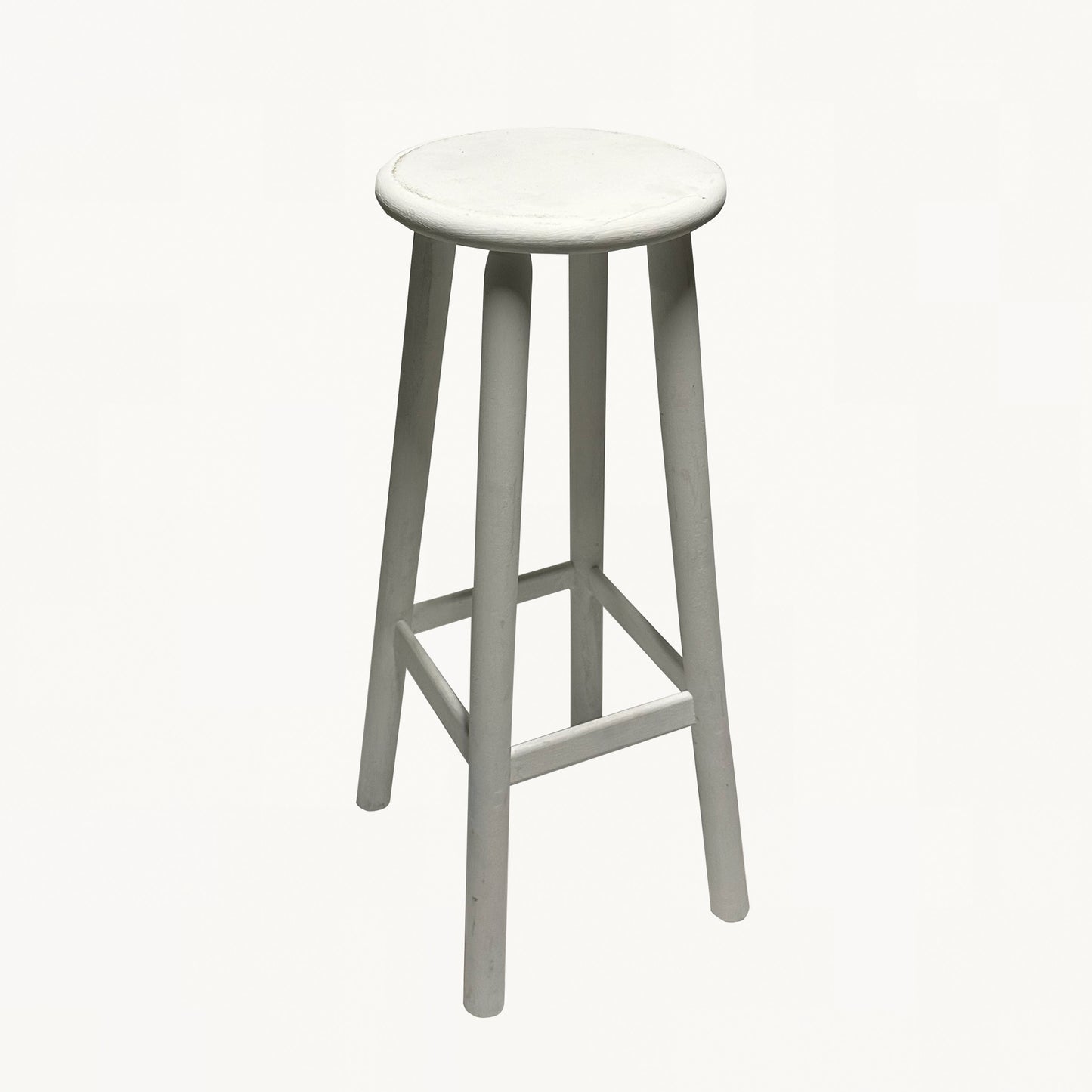 ST004PI / TALL WHITE STOOL