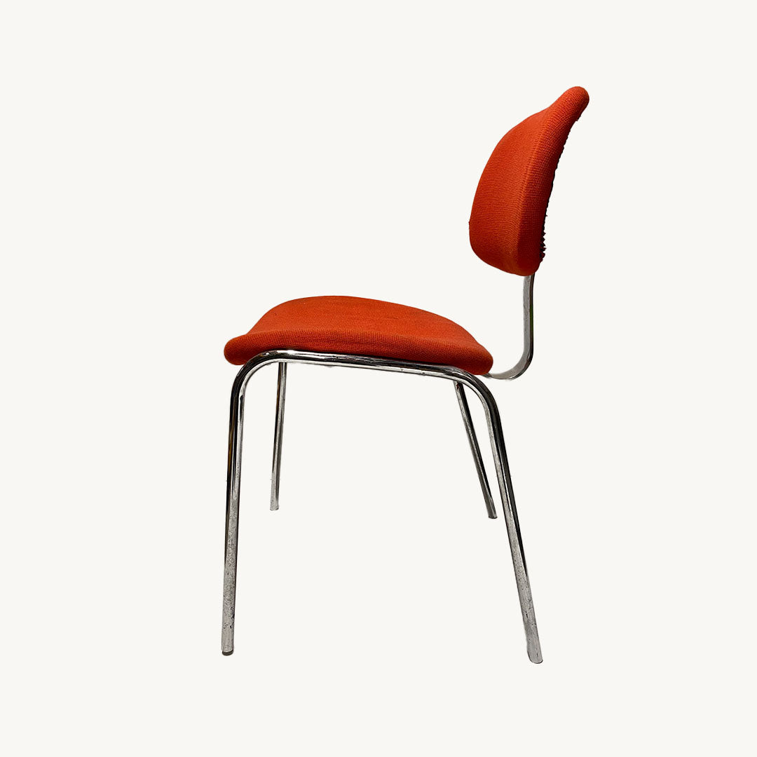 CH040JN / RECTANGULAR ORANGE-RED CHAIR
