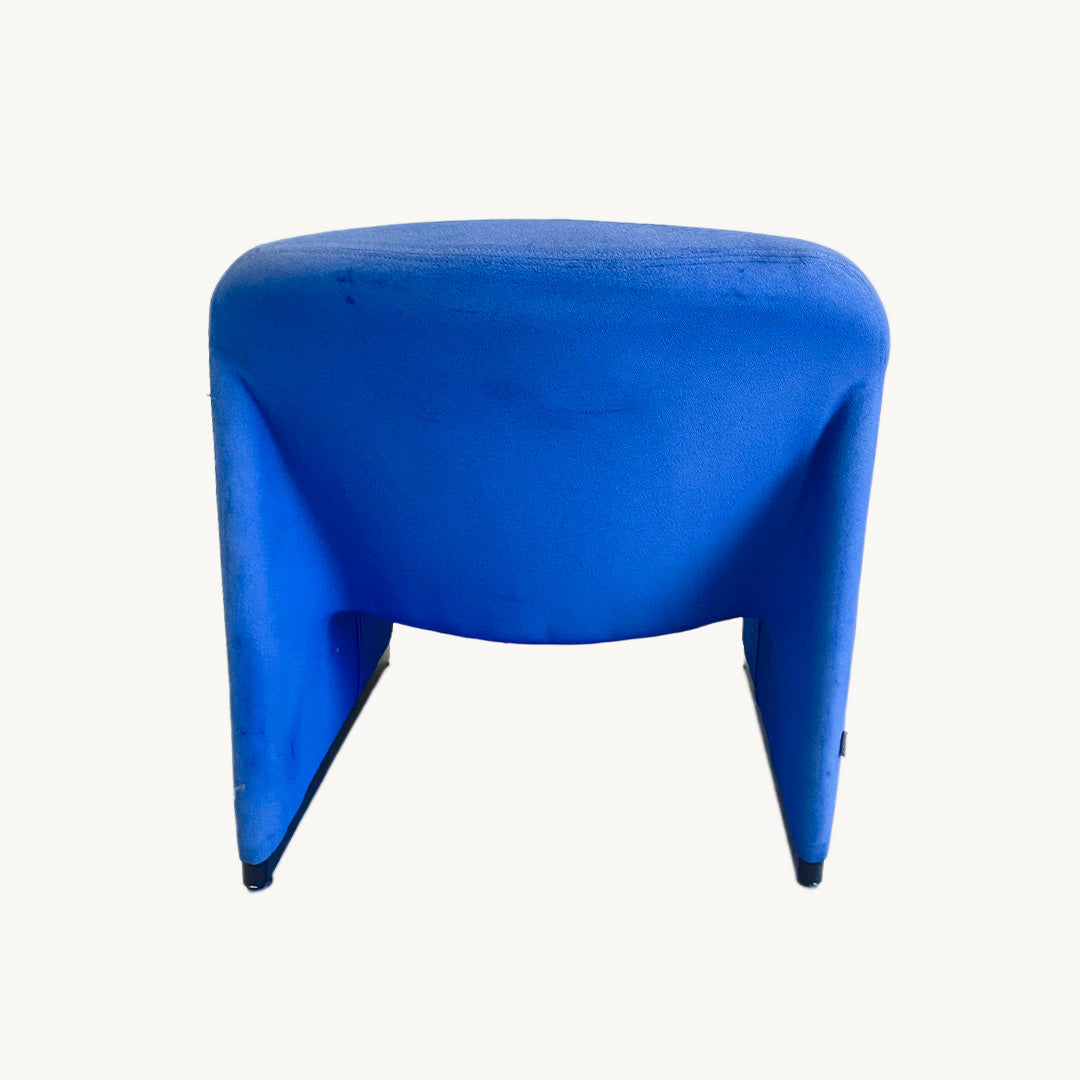 AR007JN / LOW BLUE UPHOLSTERED ARMCHAIR