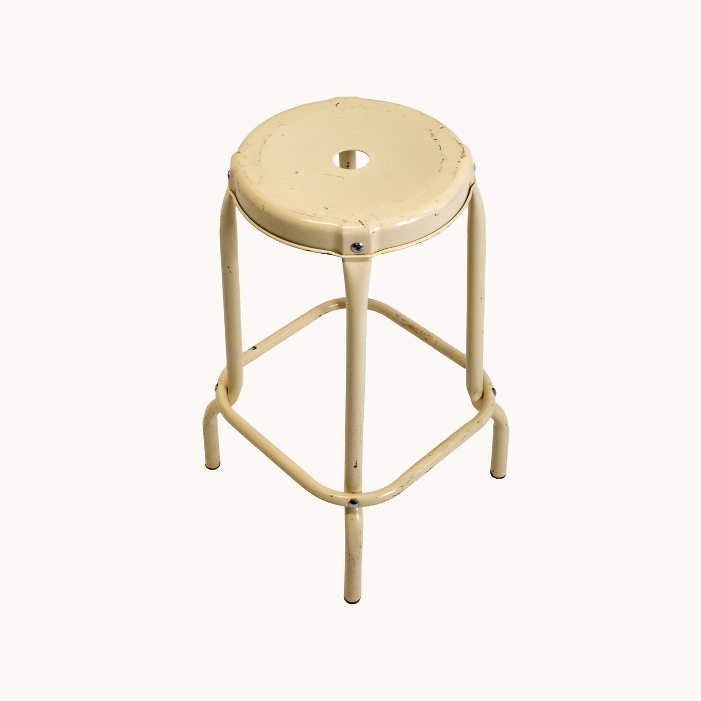 ST011JN / METAL BEIGE STOOL