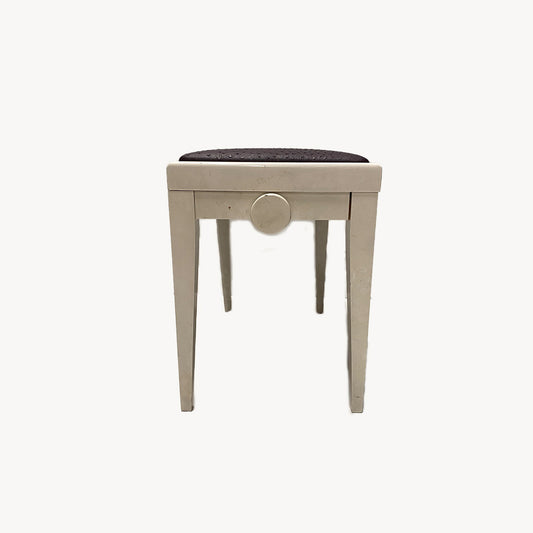 ST001JN / WHITE PIANO STOOL