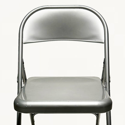 CH004B / FOLDING SILVER CHAIR
