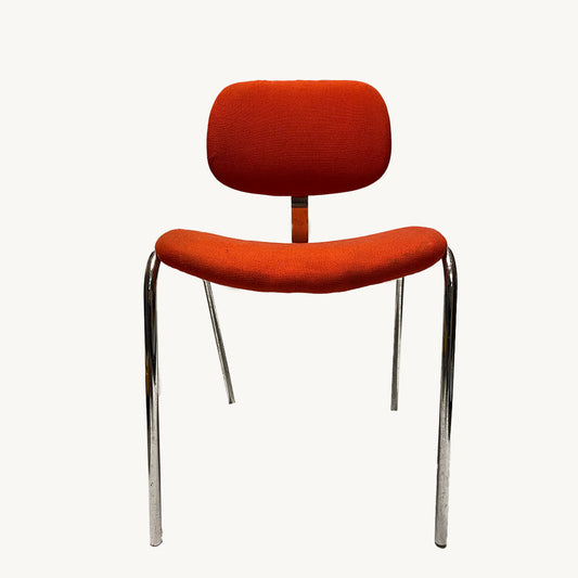 CH040JN / RECTANGULAR ORANGE-RED CHAIR