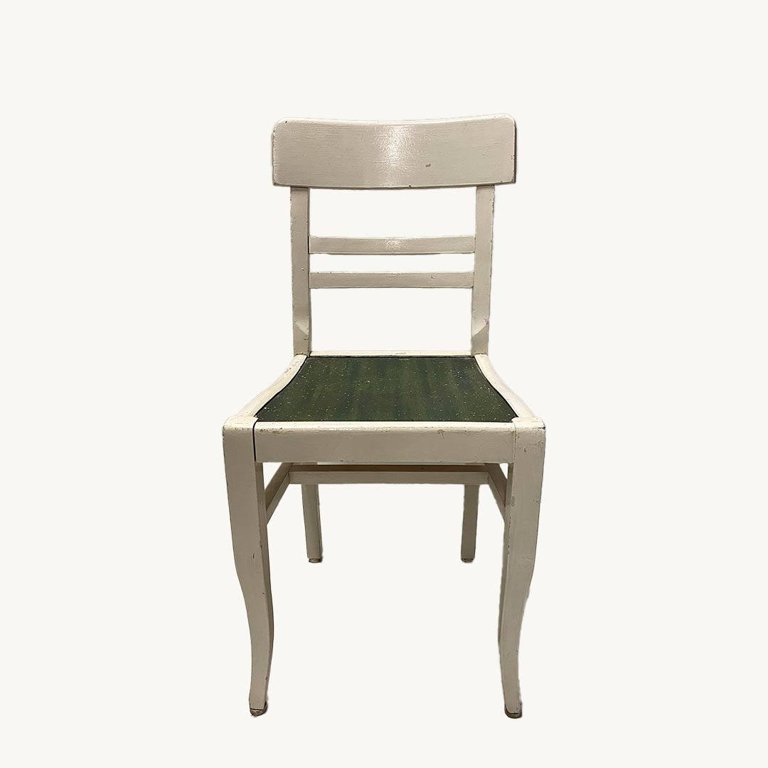 CH032JN / WHITE WOODEN CHAIR