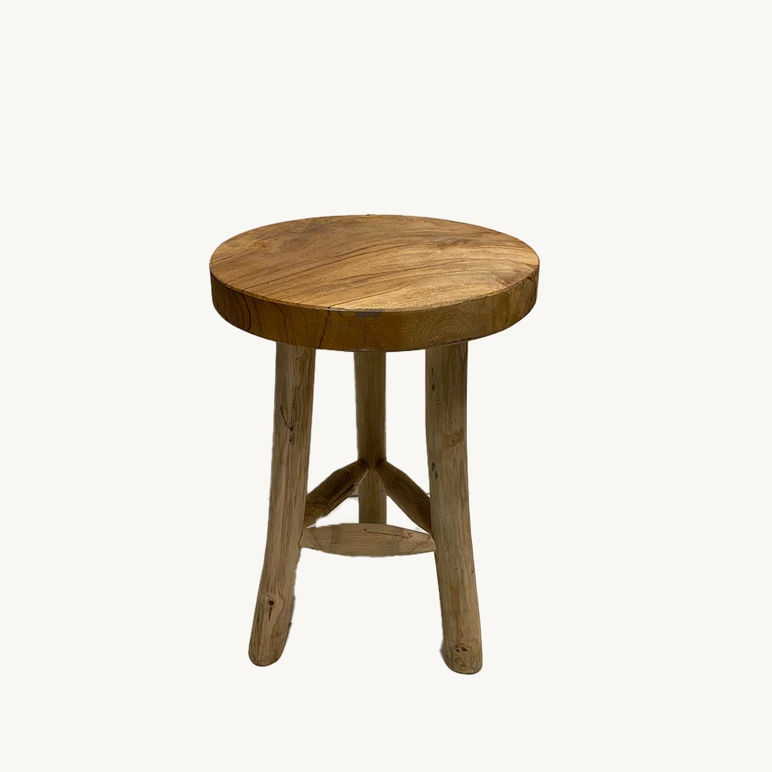 ST010JN / LIGHT WOOD STOOL