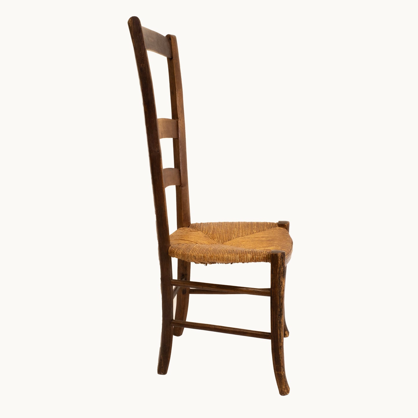 CH073JN / HIGH-BACK WOODEN RUSH CHAIR