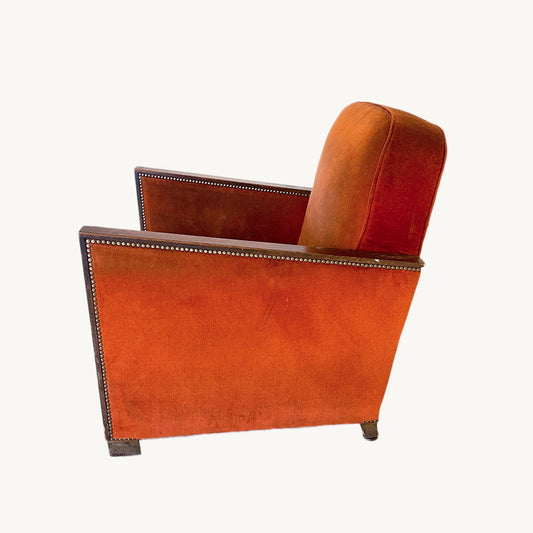 AR004JN /  BURNT ORANGE ARMCHAIR