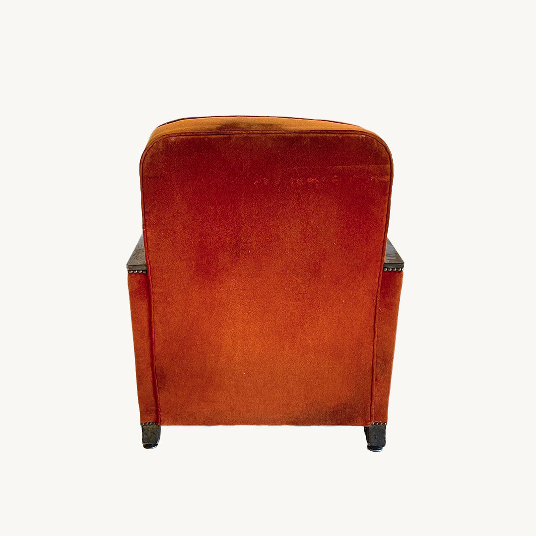 AR004JN /  BURNT ORANGE ARMCHAIR