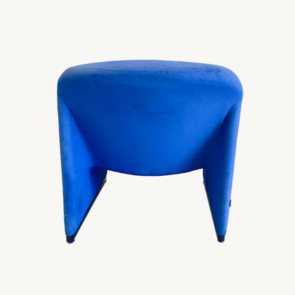AR007JN / LOW BLUE UPHOLSTERED ARMCHAIR