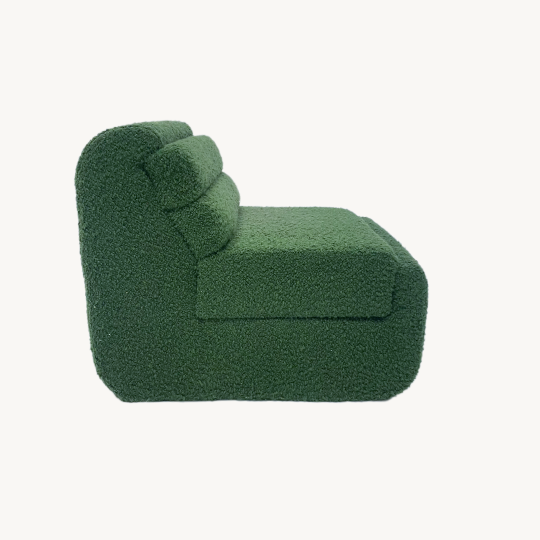 JN.03.0098 / GREEN RIBBED ACCENT ARMCHAIR