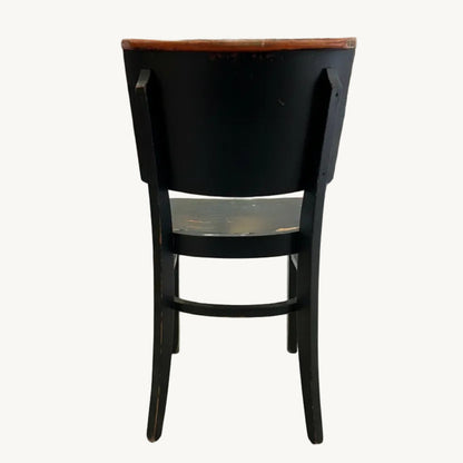 CH052PI / BLACK AND ORANGE BISTRO CHAIRS