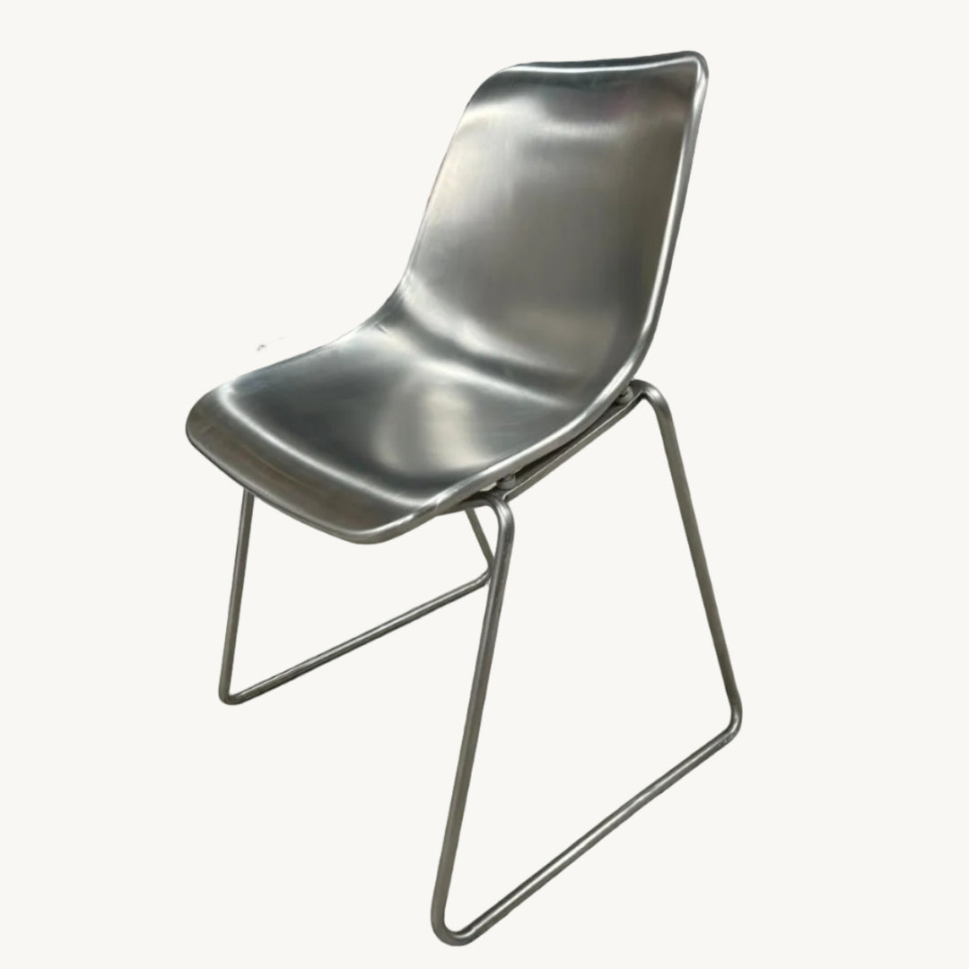 CH054PI / BRUSHED STEEL CHAIR