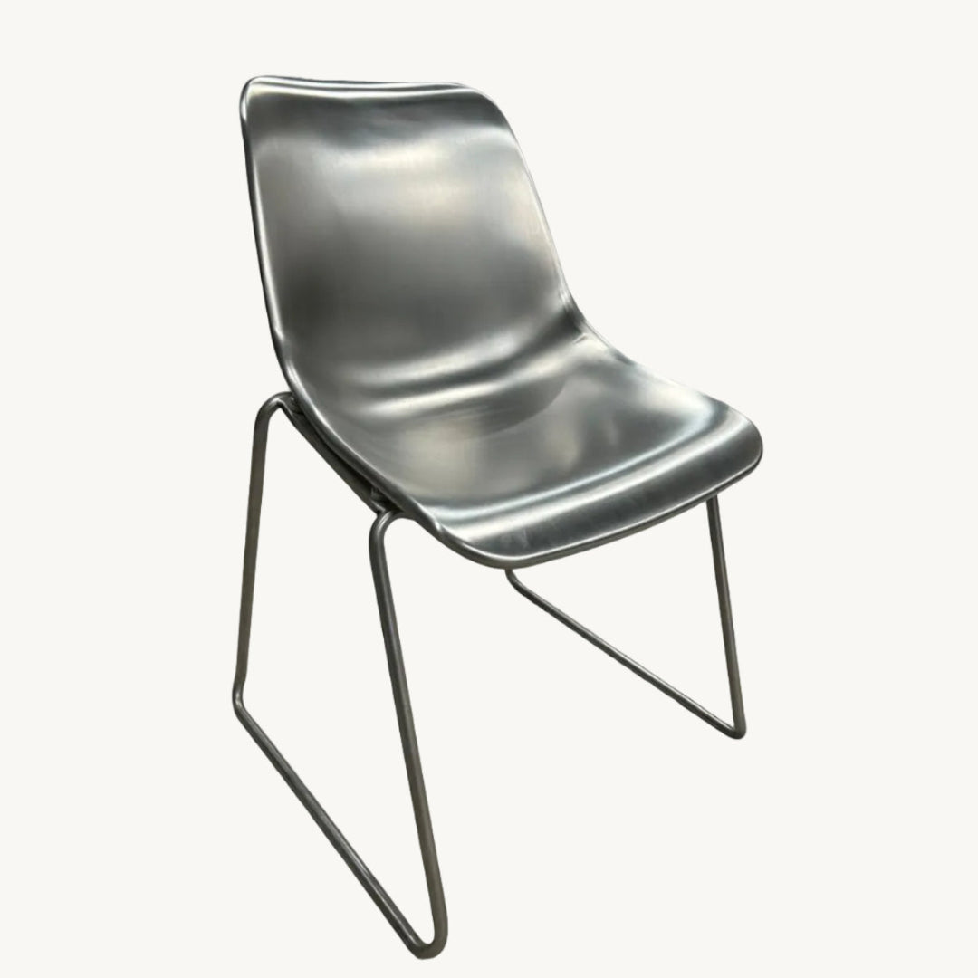CH054PI / BRUSHED STEEL CHAIR