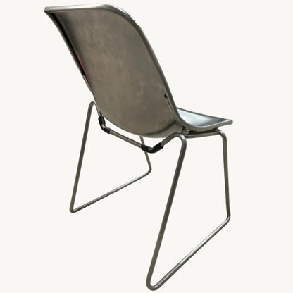 CH054PI / BRUSHED STEEL CHAIR