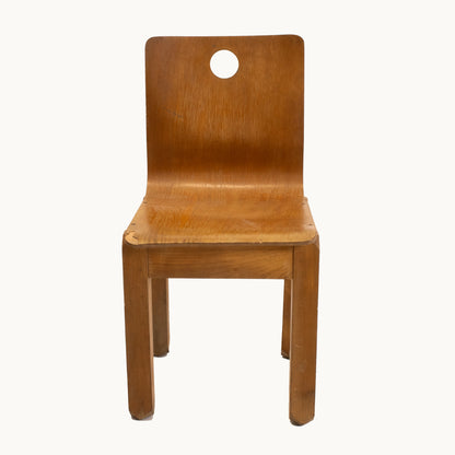 CH062JN / DARK WOOD KIDS CHAIR (SMALL)