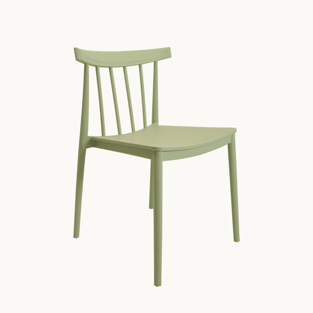 CH026JN / WOODEN GREEN CHAIR