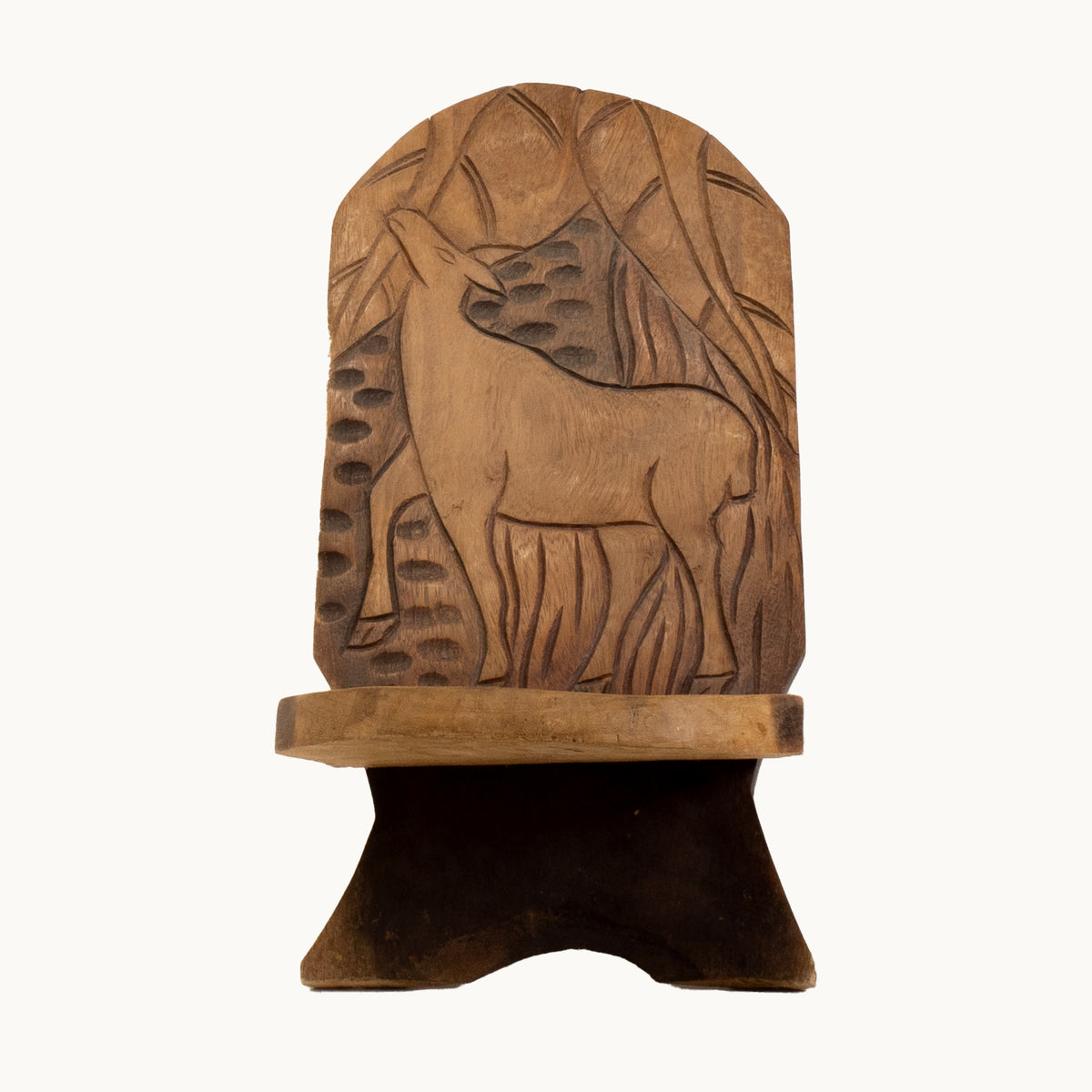 JN.01.0116/ HAND-CARVED WOODEN CHAIR (SMALL)