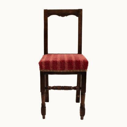 CH041JN / WOODEN CHAIR RED STRIPED