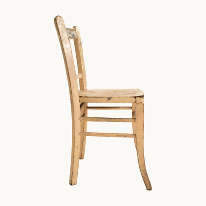 JN.01.0117/ AGED WOODEN CHAIR