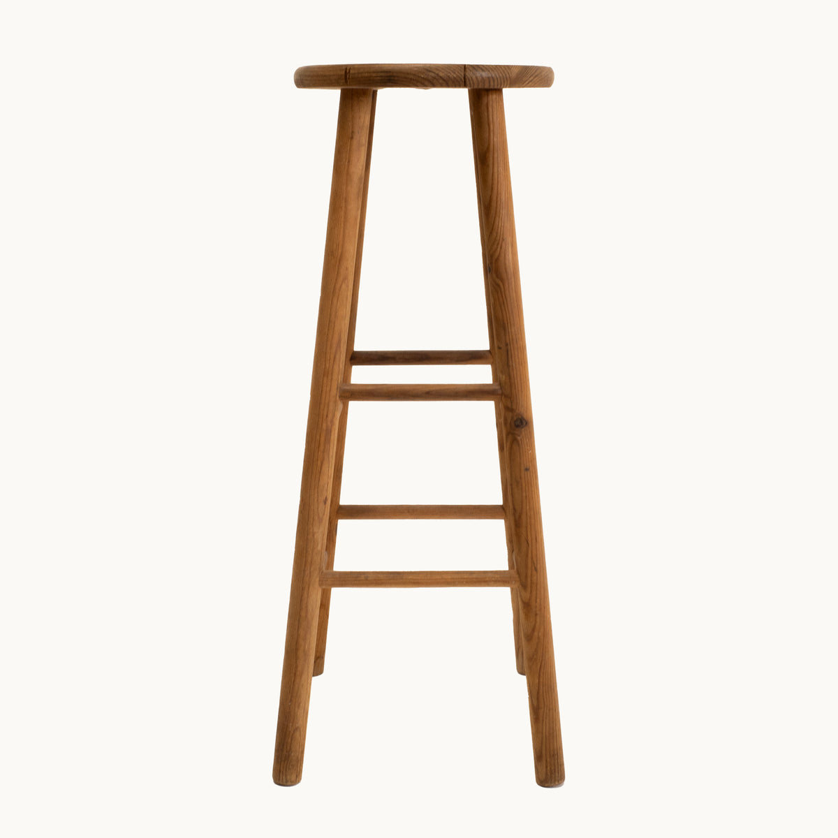 JN.06.0118 / TALL WOOD ROUND STOOL