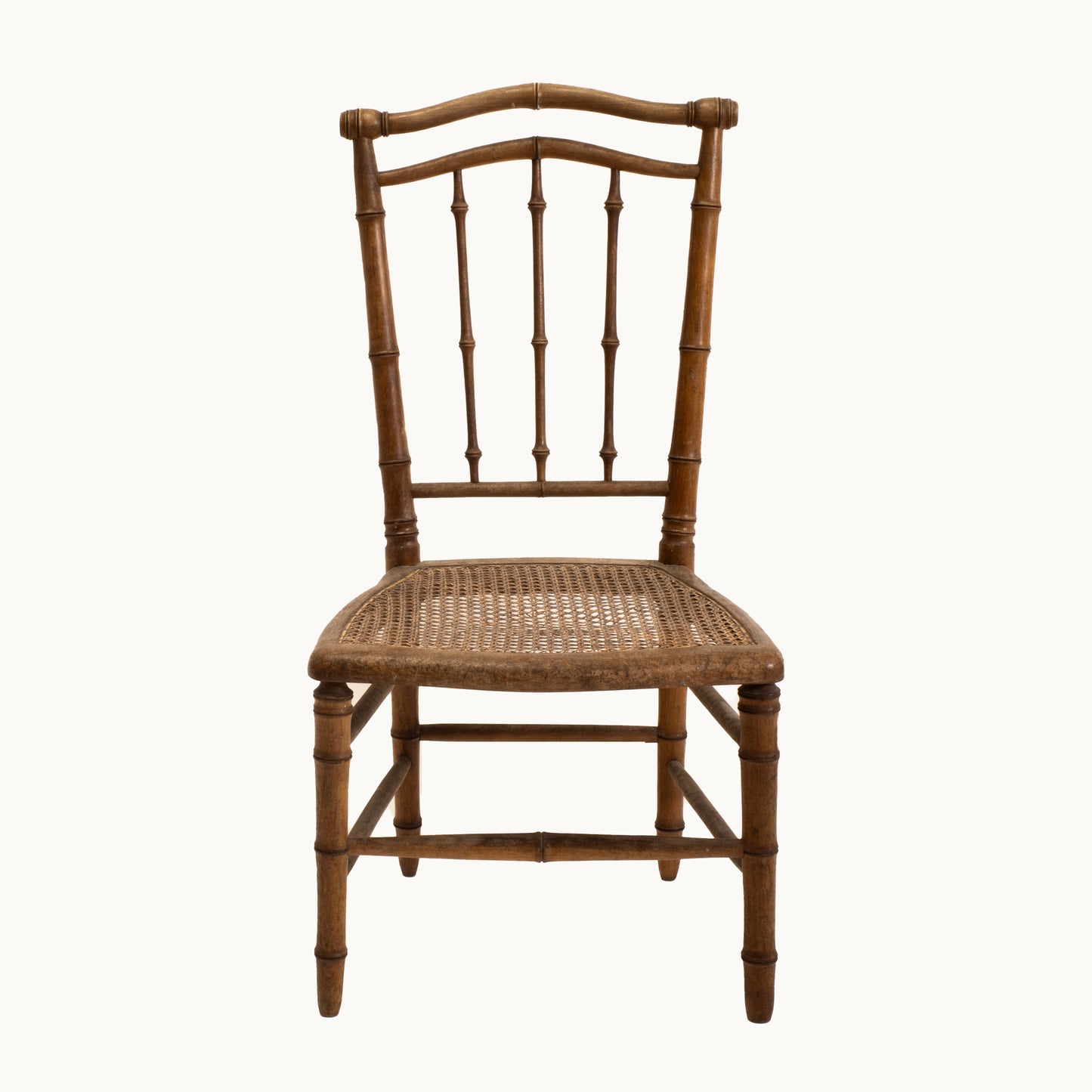 CH068JN / WOOD AND RATTAN CHAIR