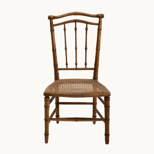 CH068JN / WOOD AND RATTAN CHAIR