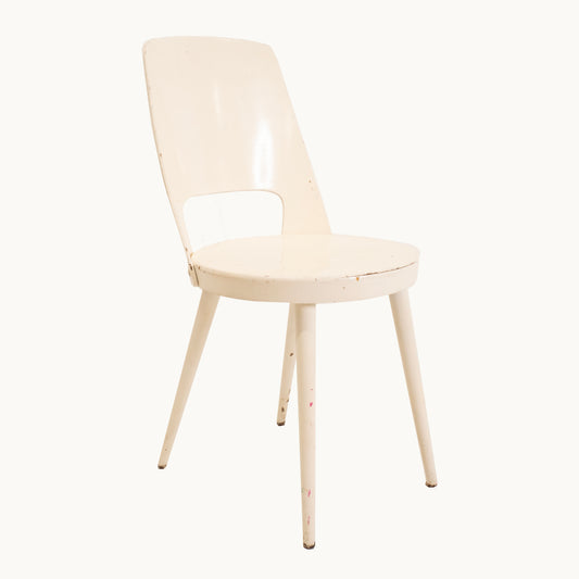 CH030JN / CREAM WOODEN CHAIR