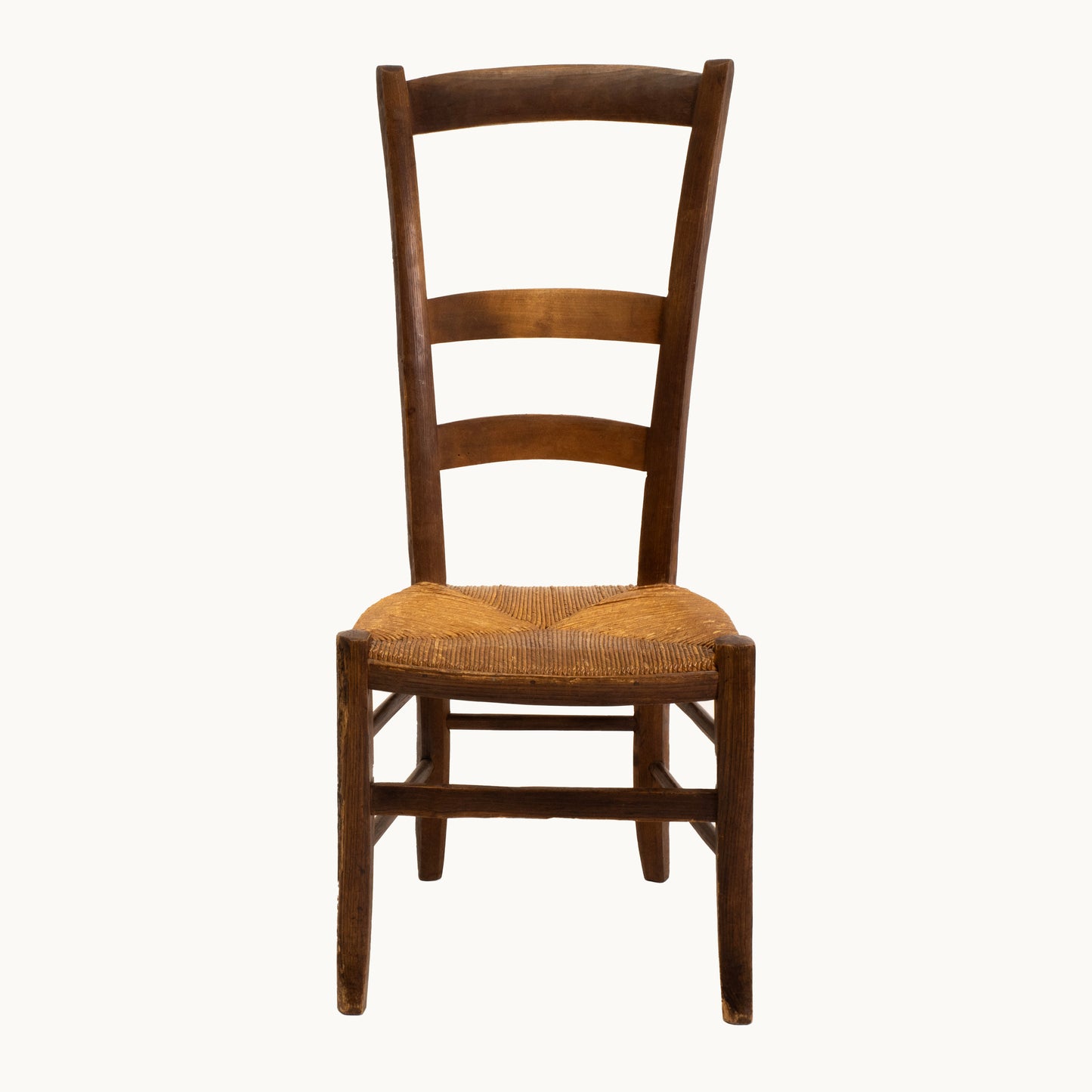 CH073JN / HIGH-BACK WOODEN RUSH CHAIR