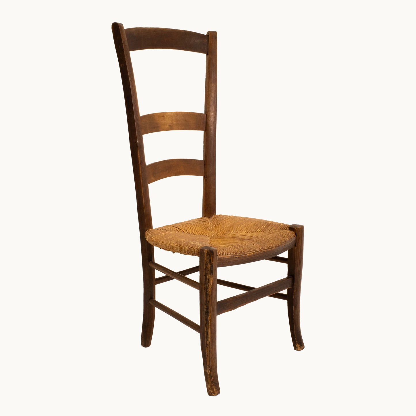 CH073JN / HIGH-BACK WOODEN RUSH CHAIR
