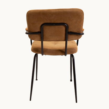 AR016JN / BROWN FABRIC ARMCHAIR