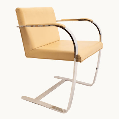 CH049JN / CANTILEVER BEIGE LEATHER CHAIR
