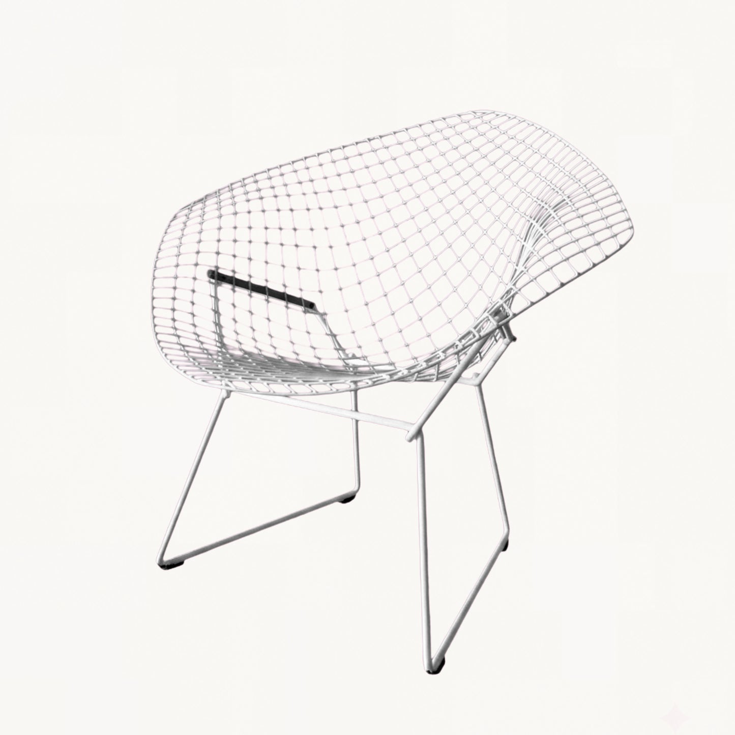 CH056PI / DIAMOND WHITE METAL GRID CHAIR