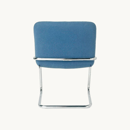 CH043PI / BLUE & CHROME CHAIR