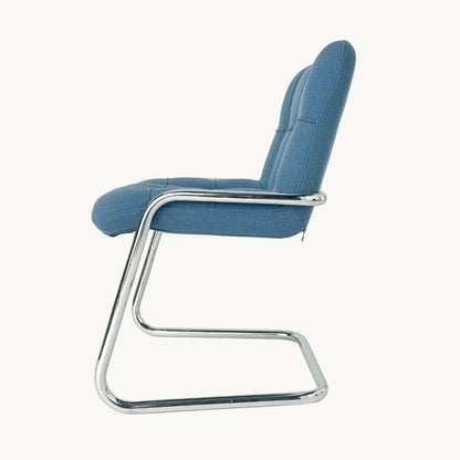 CH043PI / BLUE & CHROME CHAIR