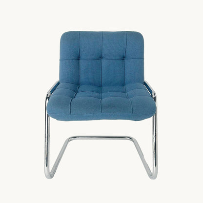 CH043PI / BLUE & CHROME CHAIR