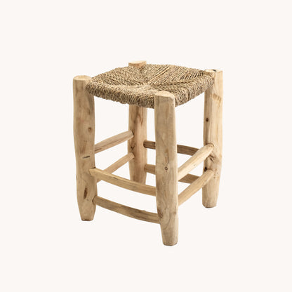 ST031JN / WOOD AND SISAL SMALL STOOL II