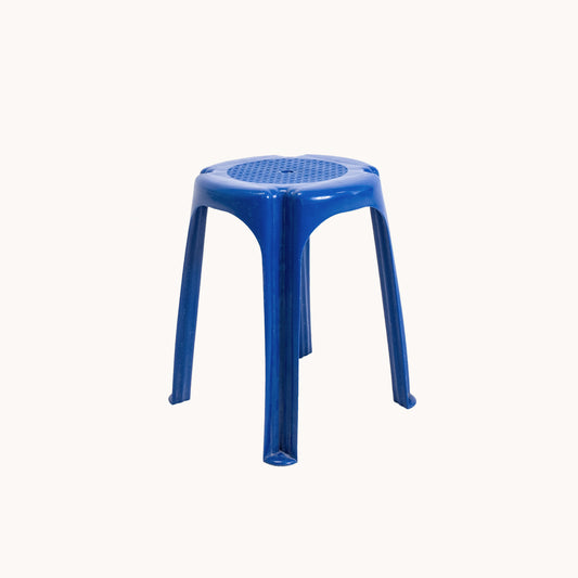 ST034JN / SMALL BLUE PLASTIC STOOL