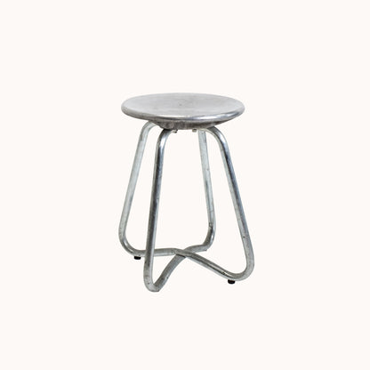 ST039JN / SMALL METAL CROSS LEGGED STOOL