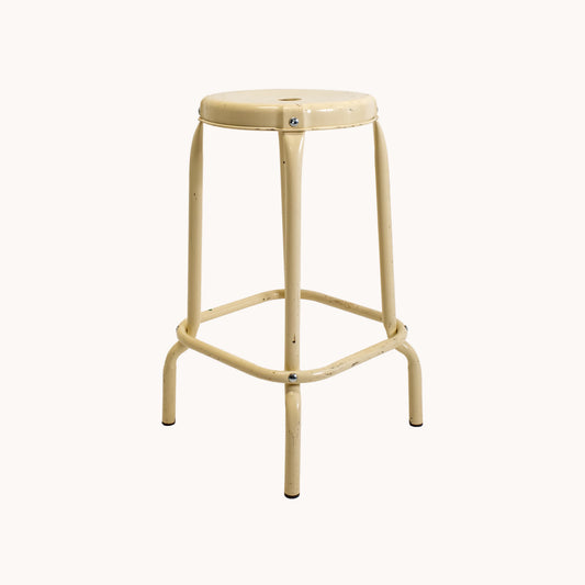 ST011JN / METAL BEIGE STOOL