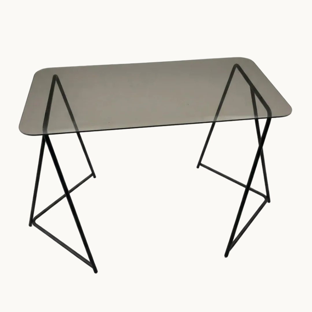 TA011CH / YVES BOUTBOUL SMOKED GLASS DESK