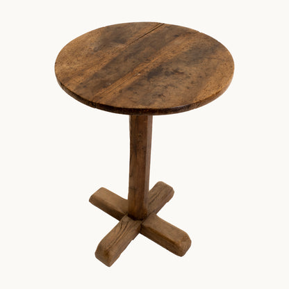 TB006JN / ROUND WOODEN SIDE TABLE