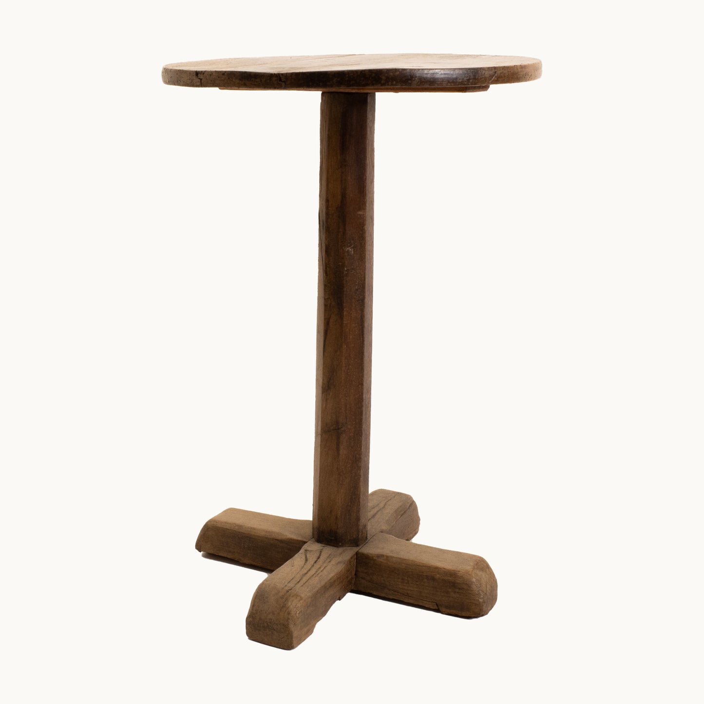 TB006JN / ROUND WOODEN SIDE TABLE