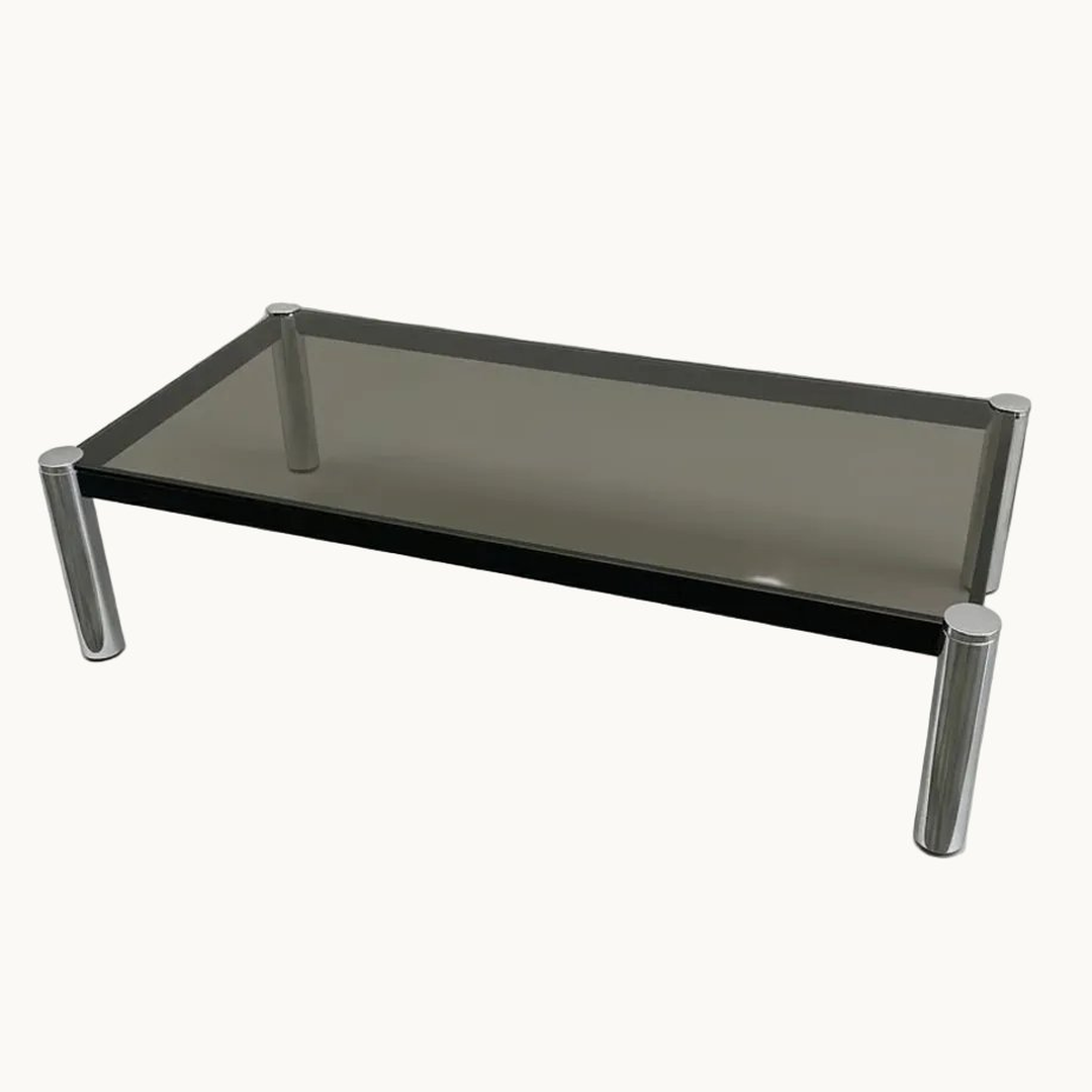 TA012CH / TEMPERED SMOKED GLASS COFFEE TABLE