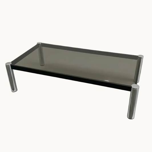 TA012CH / TEMPERED SMOKED GLASS COFFEE TABLE