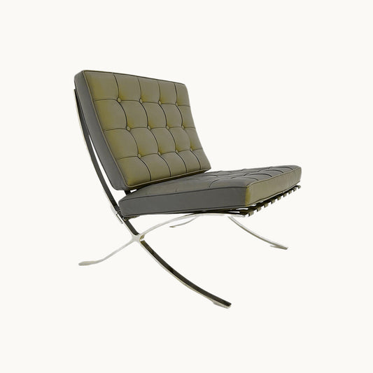 AR013JN / GREEN LEATHER SOFA