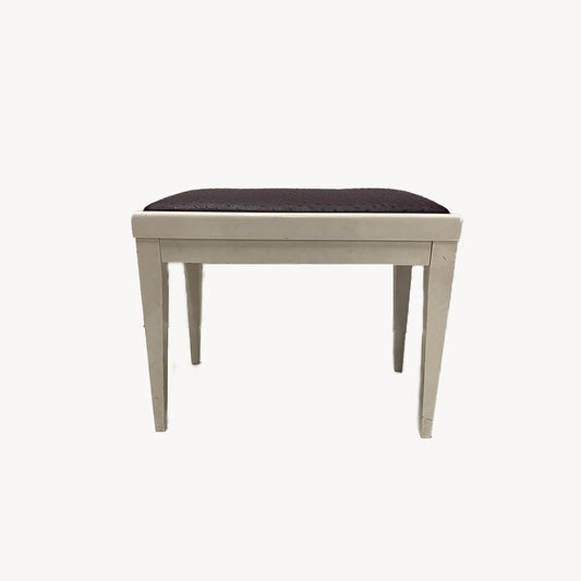 ST001JN / WHITE PIANO STOOL