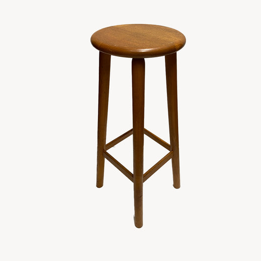 ST005JN / TALL ROUND WOODEN STOOL