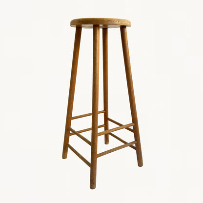 ST016 / TALL WOODEN STOOL