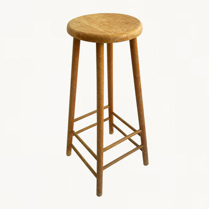 ST016 / TALL WOODEN STOOL