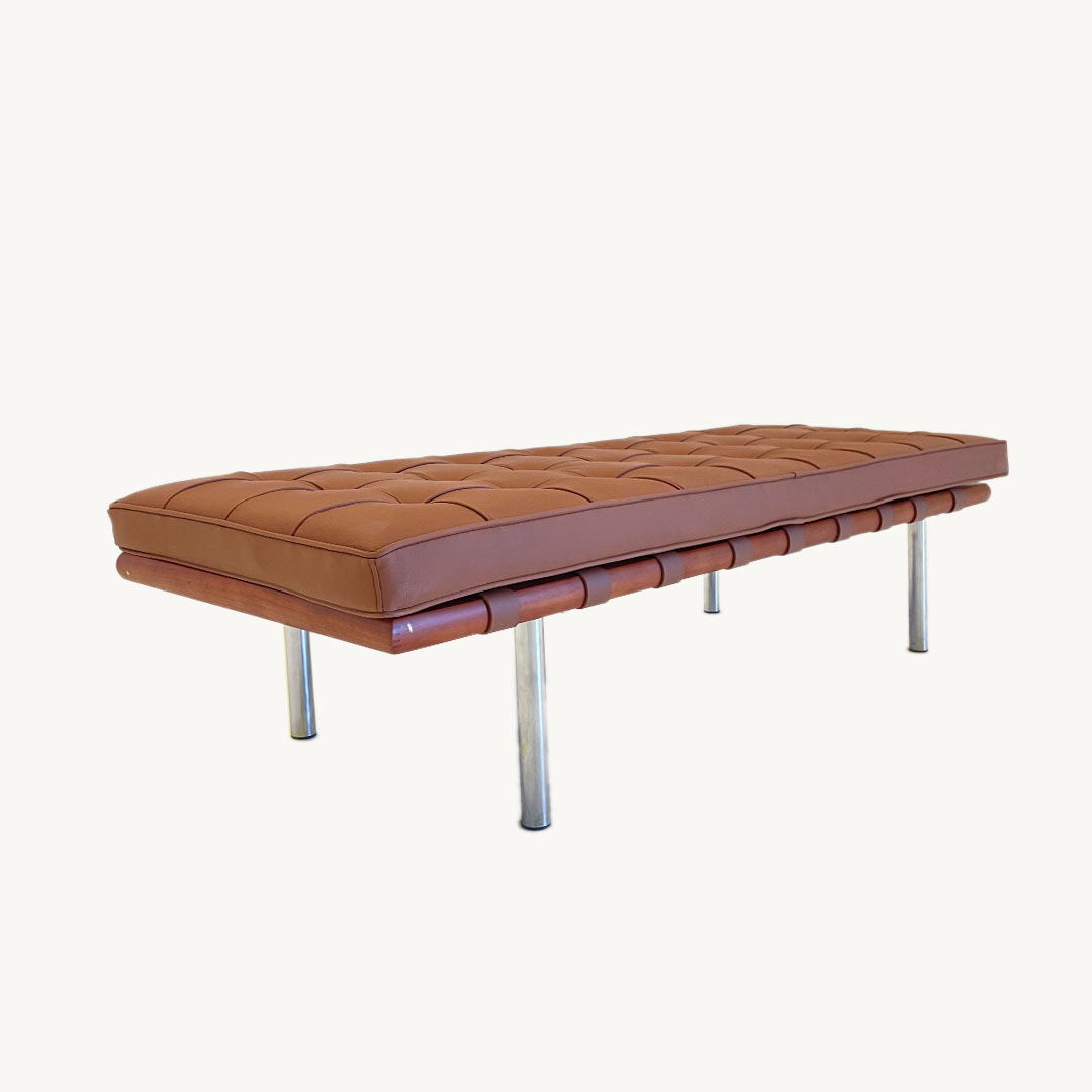 JN.02.0082 / COGNAC LEATHER BARCELONA BENCH